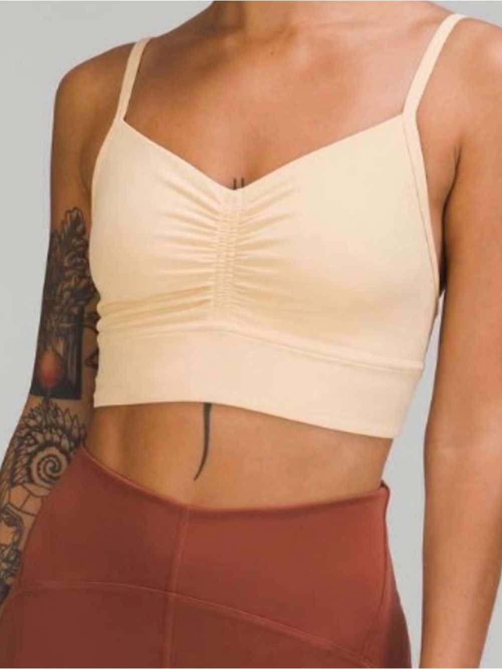 lululemon front-gather yoga bra